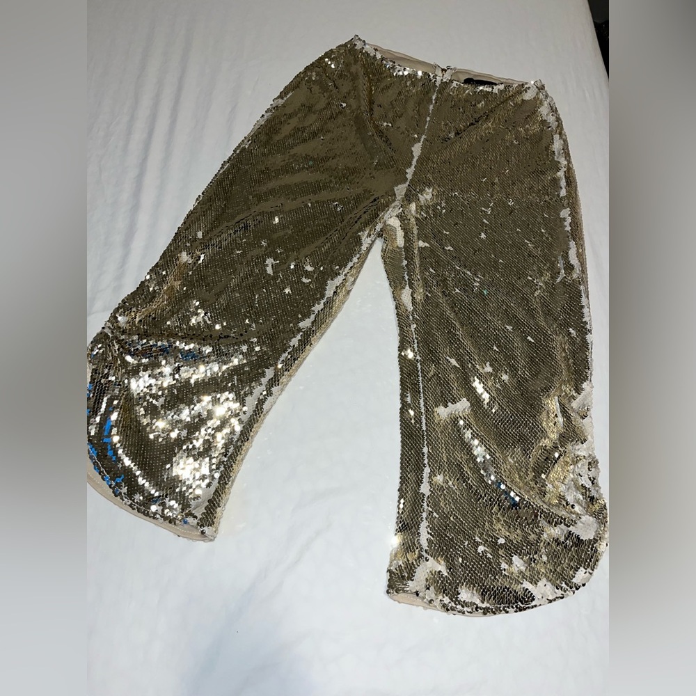 Gold Sequin Women’s Pants